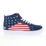 Heelys Racer Mid HE01100410 Mens Blue Canvas Lifestyle Sneakers Shoes